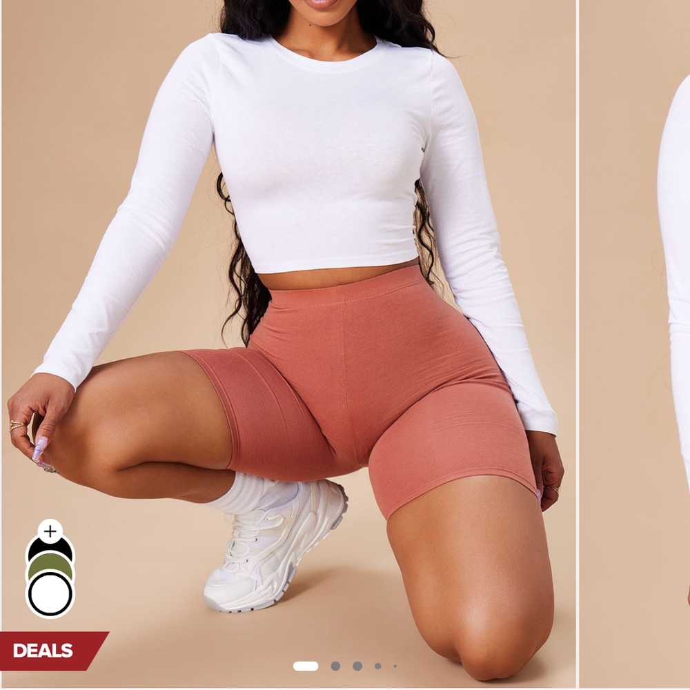 Women's white crop top